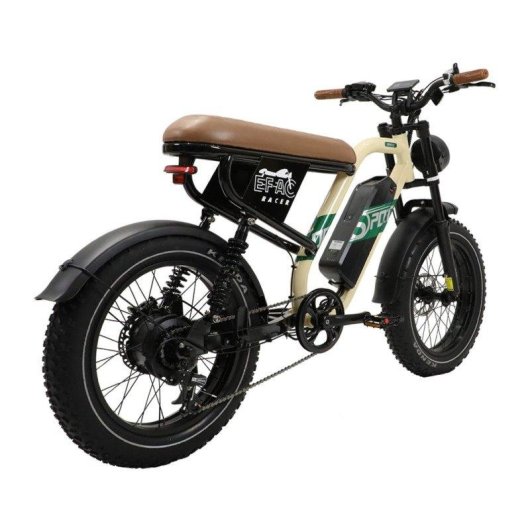 Bicicleta Eléctrica Maxturn W66 Motor 500W Batería 48V 13.5Ah Neumáticos 20" Frenos Hidráulicos Beige