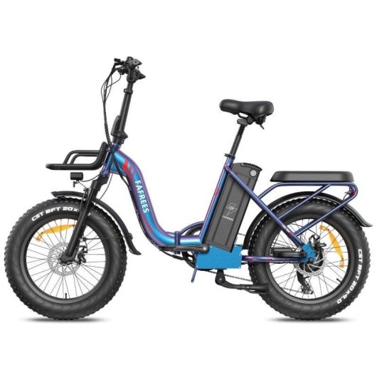 Bicicleta Elétrica Fafrees F20 Max 500W Bateria 48V30ah Pneus 20" Travões de Disco Mecânicos