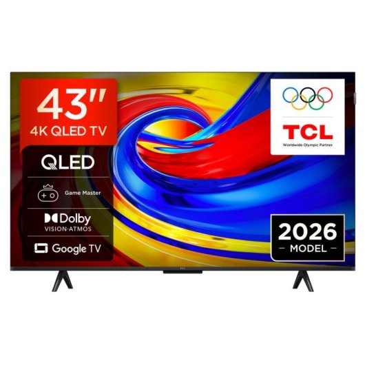 TV TCL QLED QLED780L 43QLED780L 43" 4K UltraHD 60Hz Smart TV Google TV HDR10 Game Master