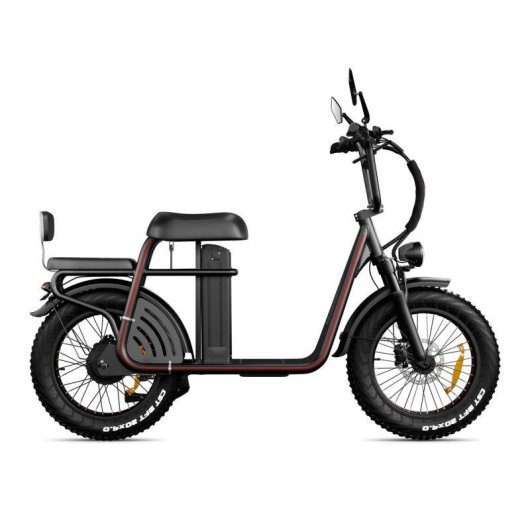 Bicicleta Elétrica Drvetion Et20 750W 48V 15Ah 20" Freios Hidráulicos Preta