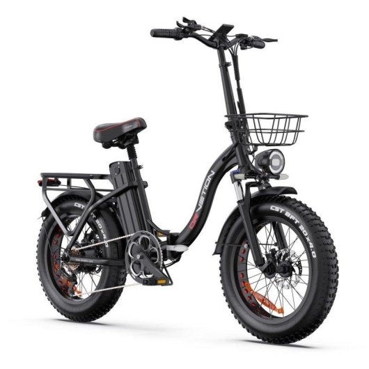 Bicicleta Elétrica Drvetion Ct20 Pro Max 750W 48V 20" Freios Hidráulicos Preta
