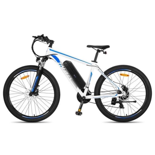 Bicicletta Elettrica Fafrees F28 Mt 250w 36v15ah 27,5" Disco Bianco-Blu