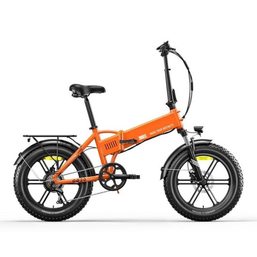 Bicicleta Eléctrica Plegable Zwheel Urban Flux Naranja 250W 100 km