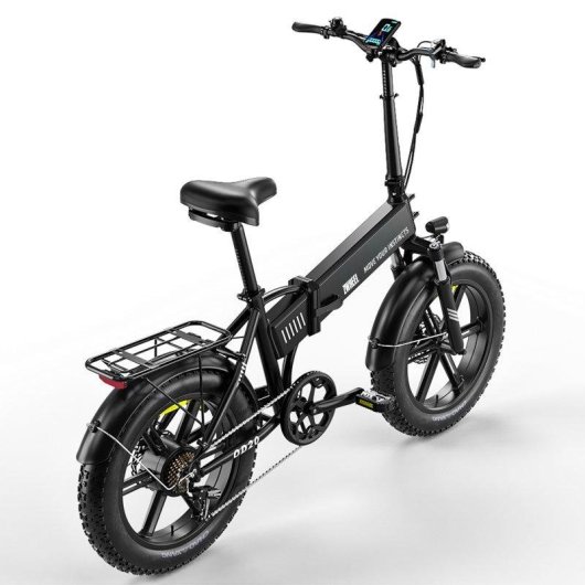 Bicicleta Eléctrica Zwheel Urban Flux Negra 250W 100 km Autonomía Plegable