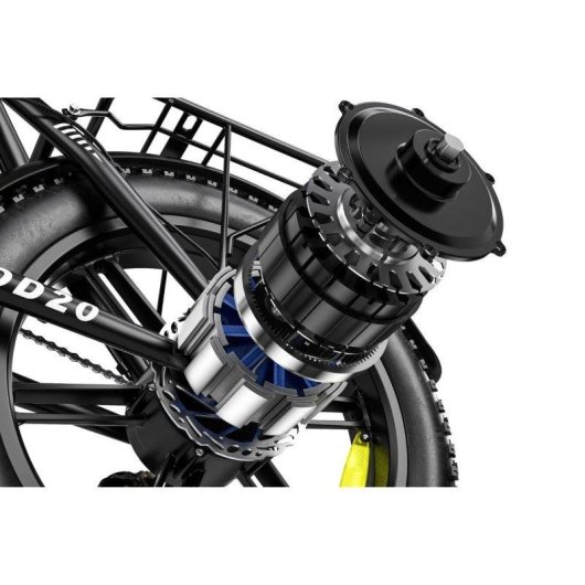 Bicicleta Eléctrica Zwheel Urban Flux Negra 250W 100 km Autonomía Plegable