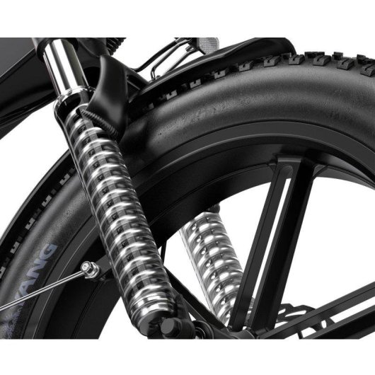 Bicicleta Eléctrica Zwheel Urban Flux Negra 250W 100 km Autonomía Plegable