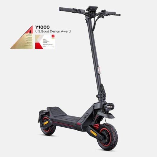 Patinete électrique ENGWE Y1000 1600W Autonomie 100km Éclairage avancé Noir