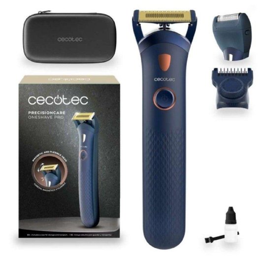 Aparador de Barba Cecotec PrecisionCare OneShave Pro Recarregável Resistente à Água Lâmina Aço