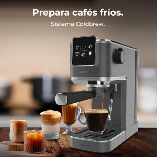 Cafetera Espresso Cecotec Cafelizzia Coldbrew Essential 1,2L 20 Bares con pantalla táctil