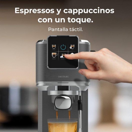 Cafetera Espresso Cecotec Cafelizzia Coldbrew Essential 1,2L 20 Bares con pantalla táctil