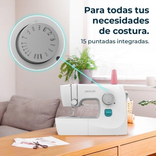 Nähmaschine Cecotec Bellecouture 1500 Essential 15 Stiche
