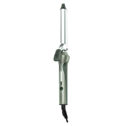 Rizador de Pelo Cecotec SurfCare CurlClip Cerámica, Queratina y Argán 25mm 120-200ºC 5 Niveles Guante y Bolsa Verde Oliva