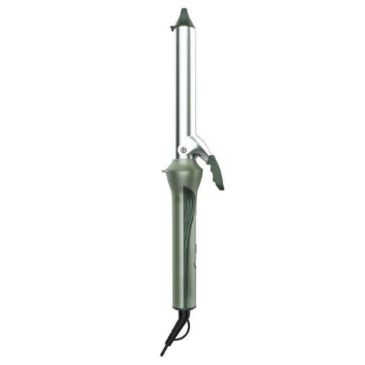 Rizador de Pelo Cecotec SurfCare CurlClip Cerámica, Queratina y Argán 25mm 120-200ºC 5 Niveles Guante y Bolsa Verde Oliva
