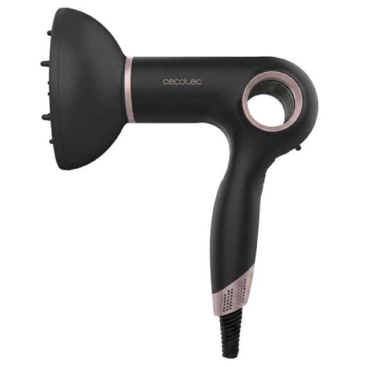 Sèche-cheveux Ionique Cecotec DryGlam Waves Sensor 1400W 6 Accessoires 110000rpm Noir