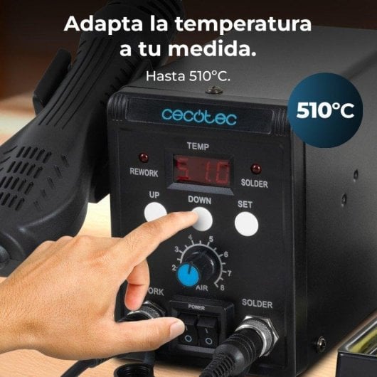 Estación de soldadura Cecotec Totalsoldier Station 6500 60W temperatura ajustable