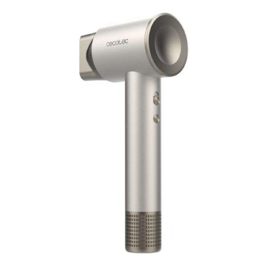 Secador de Cabelo Iónico Cecotec DryGlam 2in1 Sensor 1400W 3 Temperaturas 2 Velocidades Champagne