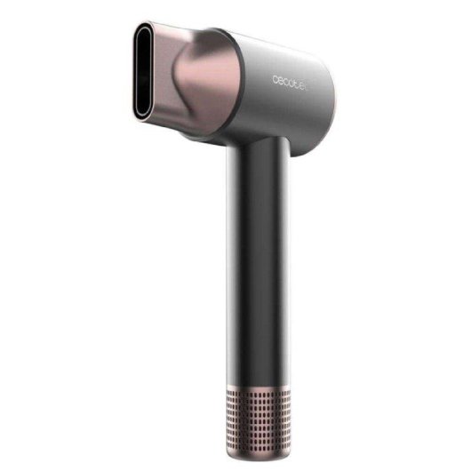 Secador de Pelo Iónico Cecotec DryGlam 2in1 Sensor 1400W 5 Temperaturas 2 Velocidades con Accesorios Negro