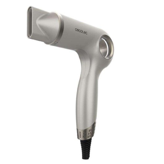 Secador de Pelo Iónico Cecotec DryGlam Waves Sensor 1400W 5 Temperaturas Motor Brushless con Accesorios
