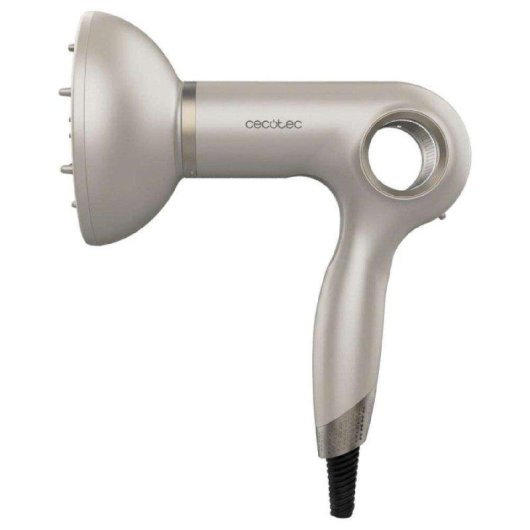 Secador de Pelo Iónico Cecotec DryGlam Waves Sensor 1400W 5 Temperaturas Motor Brushless con Accesorios