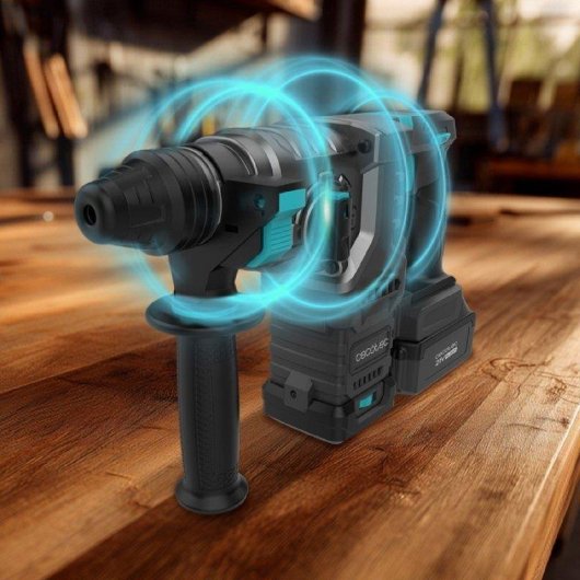 Martillo Percutor SDS Plus Cecotec Colossus 8000 Shockabsorber 3J Batería Nex21