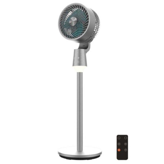 Ventilador de Pie Cecotec EnergySilence 1500 Cyclone Chantal 50W 8 Velocidades con Luz LED Temporizador Aromatizador