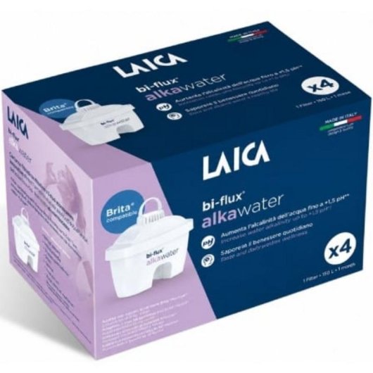Filtros Bi-flux Alka Water Laica para Agua Alcalina Compatible con Brita