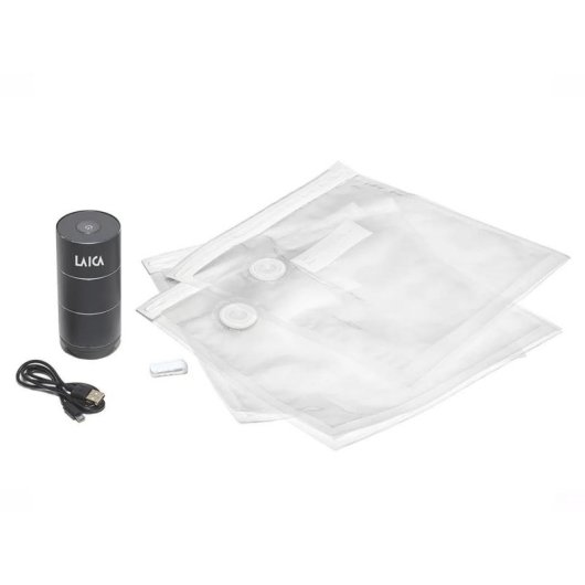 Seladora de vácuo portátil Laica VT34020 2,5W preta