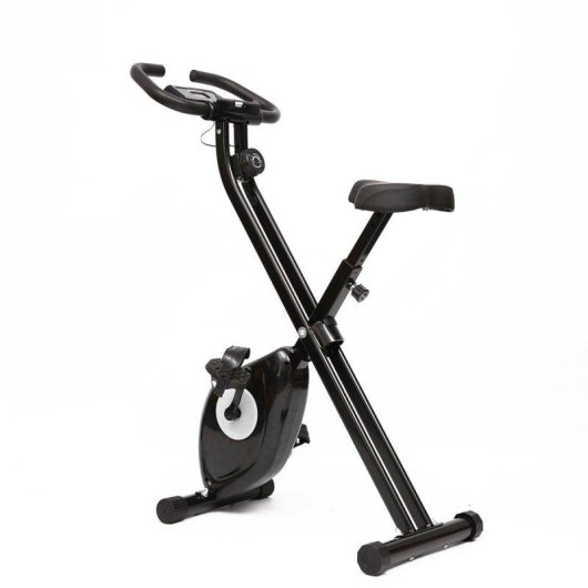 Bicicleta Estática Klack Plegable con Pantalla LCD y 8 Niveles de Resistencia