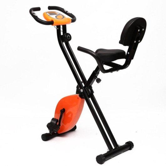 Bicicleta Estática Klack con Respaldo Lumbar LCD 8 Niveles