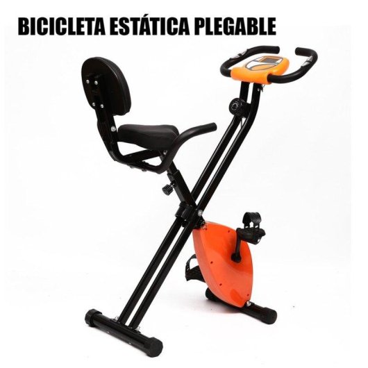 Bicicleta Estática Klack con Respaldo Lumbar LCD 8 Niveles