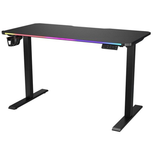 Mesa Gaming Cougar 120 cm Fibra de carbono Mate LED Multicolor