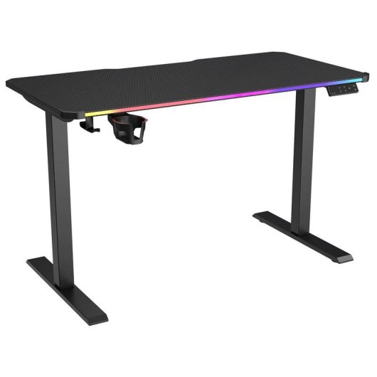 Mesa Gaming Cougar 120 cm Fibra de carbono Mate LED Multicolor