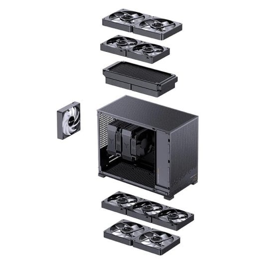 Case Midi Tower Jonsbo D32 STD Nero micro ATX Mini-ITX