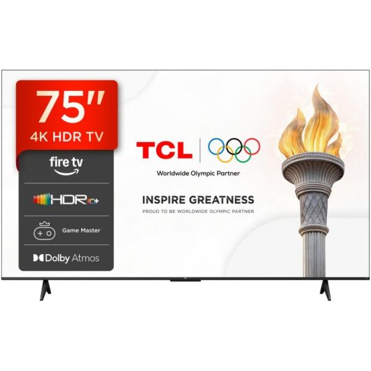 TV TCL LED 75V6D 75" 4K Ultra HD 60Hz Smart TV Fire OS HDR10 Dolby Vision Alexa