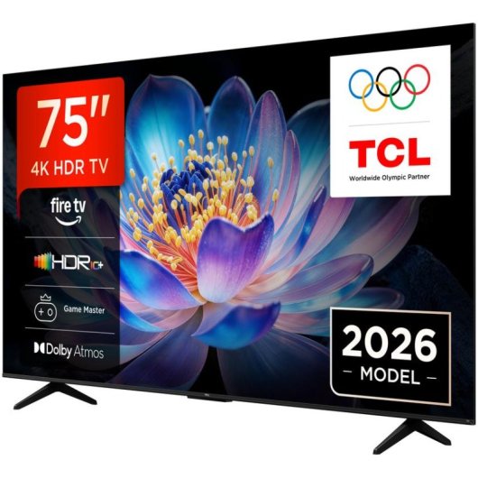 TV TCL LED 75V6D 75" 4K Ultra HD 60Hz Smart TV Fire OS HDR10 Dolby Vision Alexa