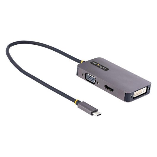 Adaptador USB-C a HDMI VGA DVI StarTech 4K 60Hz Aluminio