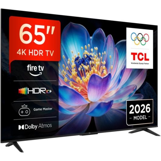 TV TCL LED 65V6D 65" 4K UltraHD 60Hz Smart TV Fire OS HDR10 Dolby Vision Alexa