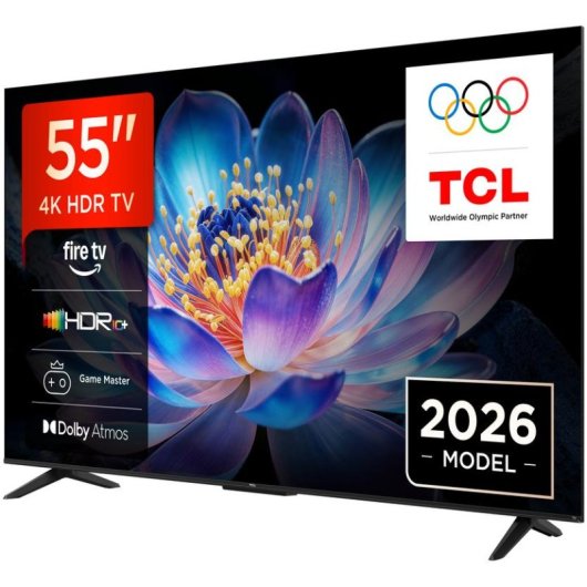 TV TCL LED 55V6D 55" 4K UltraHD 60Hz Smart TV Fire OS HDR10 Dolby Vision Alexa