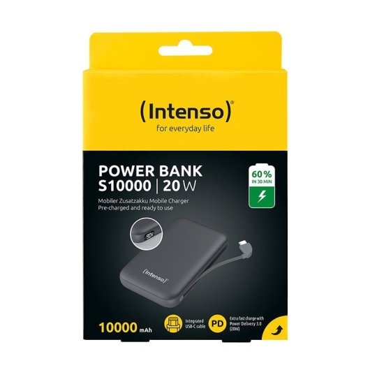 Externe Batterie Intenso S10000 10000 mAh Lithium-Polymer Grau