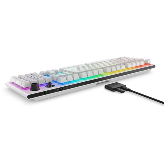 Teclado Dell Alienware AW920K completo com RGB e conectividade Tri-Mode
