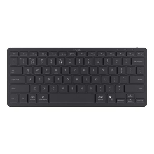 Clavier Trust Nado II 60% sans fil USB Bluetooth noir QWERTY