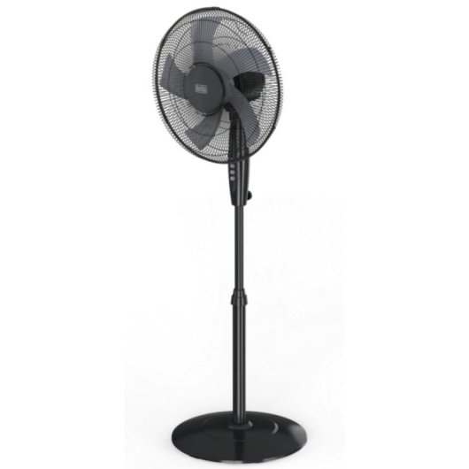 Ventilador de Pie Black & Decker BXFS8000E 45W 3 Velocidades Oscilante Altura Regulable