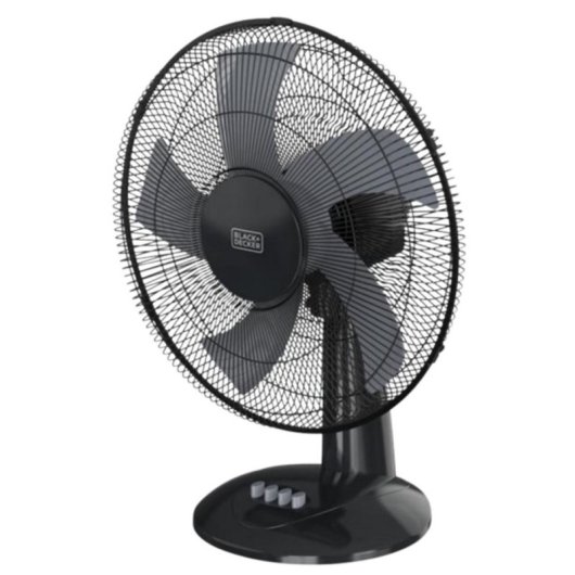 Ventilador de Sobremesa Black & Decker BXFD8000E 45W 3 Velocidades Oscilante Cabeça Inclinável