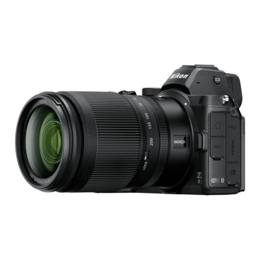 Cámara Mirrorless Nikon Z5 24.3MP 4K UHD 24-200mm Sensor Full-Frame WiFi Bluetooth
