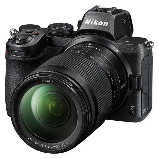 Cámara Mirrorless Nikon Z5 24.3MP 4K UHD 24-200mm Sensor Full-Frame WiFi Bluetooth