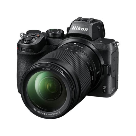 Cámara Mirrorless Nikon Z5 24.3MP 4K UHD 24-200mm Sensor Full-Frame WiFi Bluetooth