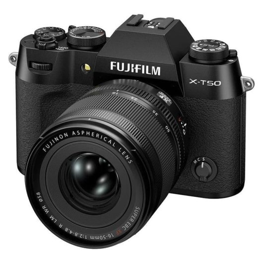 Appareil photo sans miroir Fujifilm X-T50 40,2MP Bluetooth WiFi 16-50mm Autofocus IA