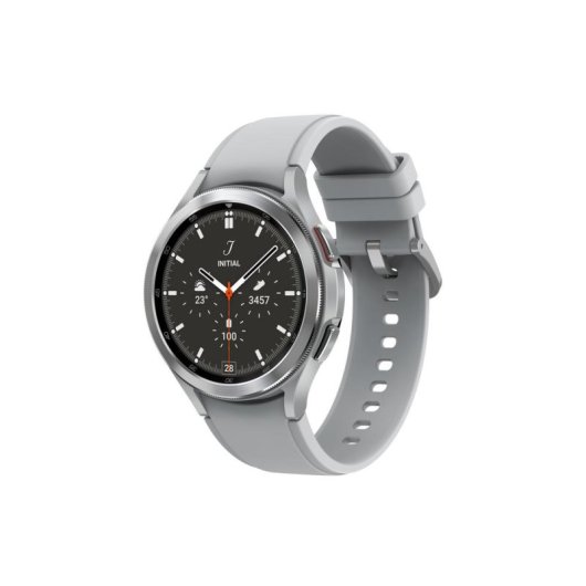 Samsung Galaxy Watch4 Classic Bluetooth GPS NFC 42mm Super AMOLED Plata M Resistencia Agua IP68 SpO2 Pulsómetro