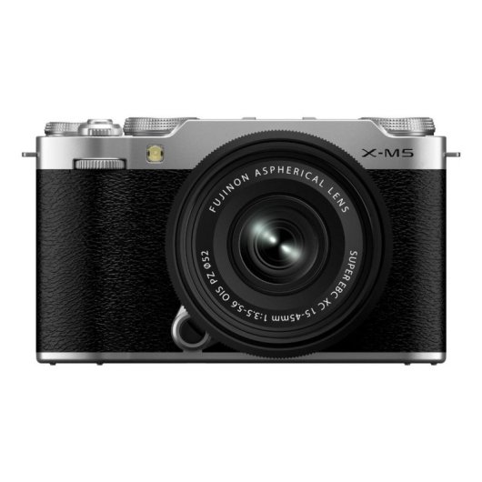 Cámara Mirrorless Fujifilm X-M5 26.1MP 6.2K UHD 15-45mm WiFi Bluetooth Plata