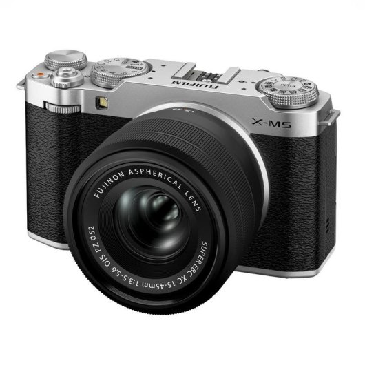 Cámara Mirrorless Fujifilm X-M5 26.1MP 6.2K UHD 15-45mm WiFi Bluetooth Plata